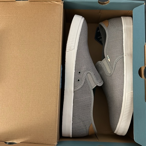 TOMS Canvass Laceless Baja Drizzle Grey Mens 9 - Picture 3 of 6